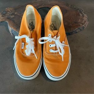 VANS AUTHENTIC Color Theory Golden Yellow shoes sz 7.5